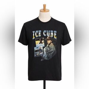 Ice Cube Graphic T-Shirt Men’s Large Black Hip Hop Rap Tee